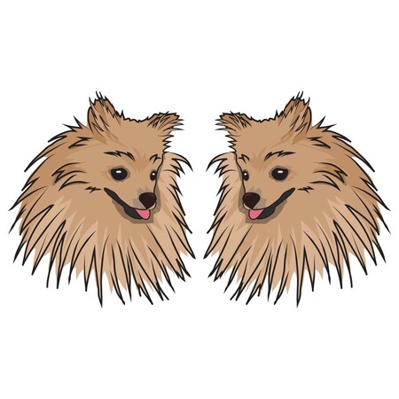 Signmission Pomeranian Dog Decal, Dog Lover Decor Vinyl Sticker D-18-Pomeranian
